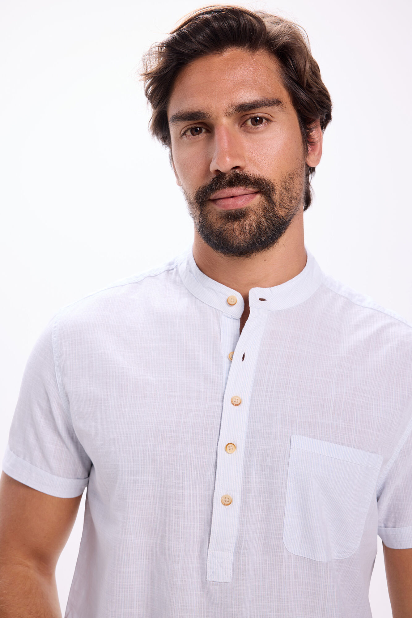 Milano Camisa Polo Mao