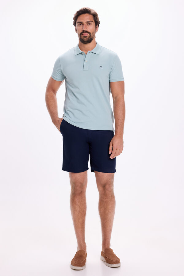 Milano Polo Piqu&eacute; B&aacute;sico Azul
