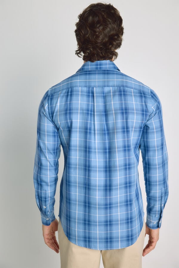 Milano Camisa cuadros manga larga Navy