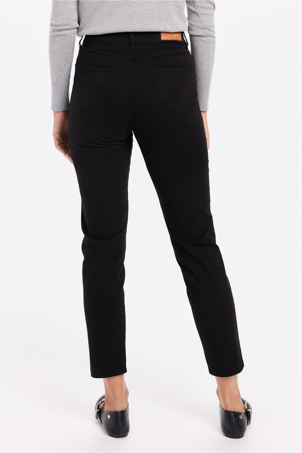 Milano Pantalón slim color Negro