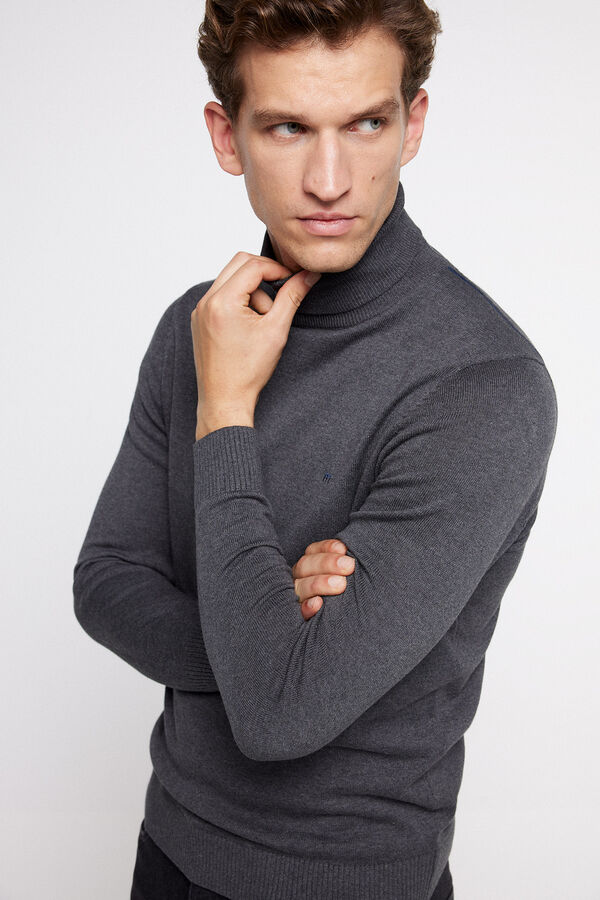 Milano Camisola gola alta Cinza medio