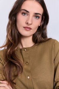 Milano Cardigan fino bot&otilde;es dourados