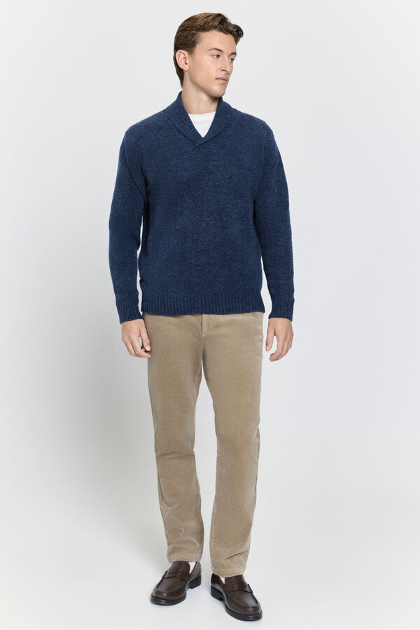 Milano Fecho-Éclair com camisola de malha Azul