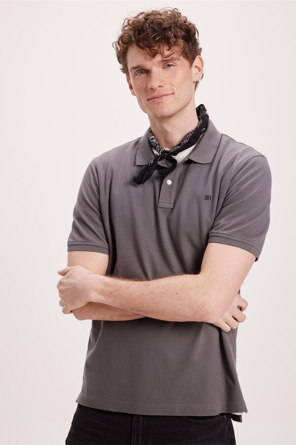 Pedro del Hierro Polo B&aacute;sico PDH Cinzento oscuro