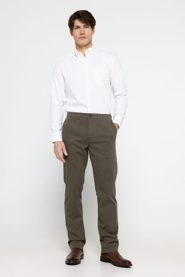 Pedro del Hierro Camisa Vestir Lisa Blanco