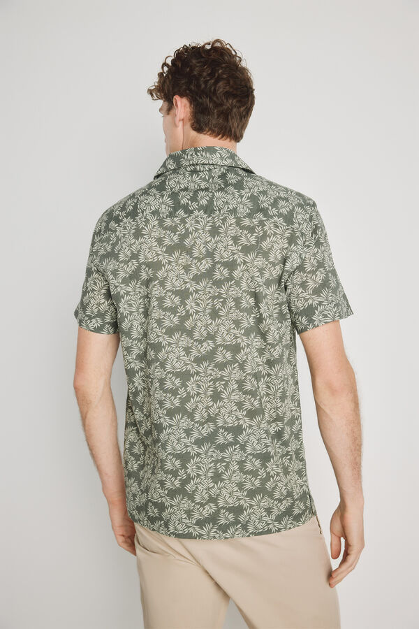 Milano Camisa estampada de manga curta Cinza medio