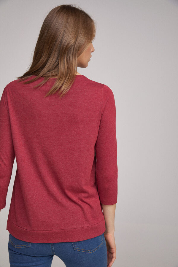 Fifty Outlet Blusa combinada Rojo