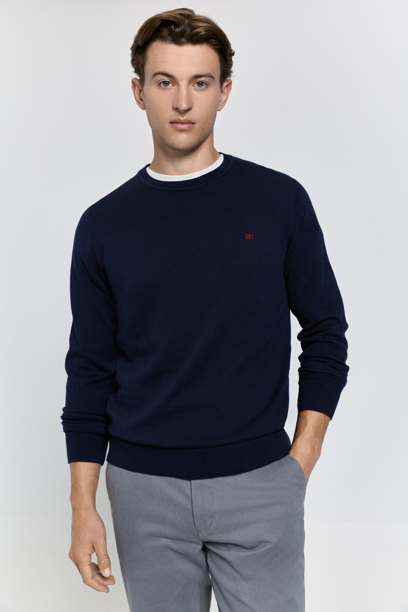 Pedro del Hierro Jersey b&aacute;sico cuello caja