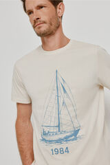 Milano T-shirt de manga curta Bege