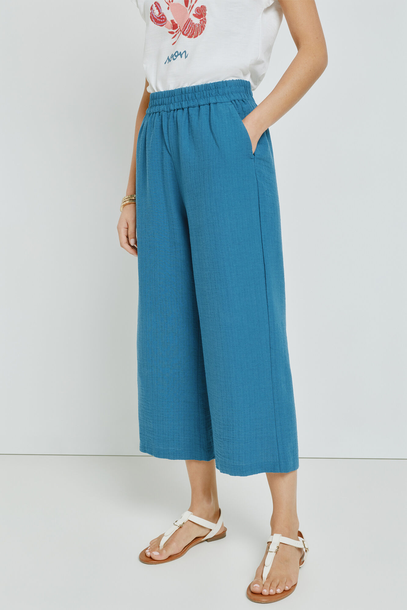 Milano Cal&ccedil;a lisa com cintura el&aacute;stica