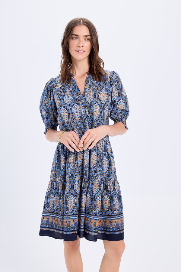 Milano Vestido fluído Azul