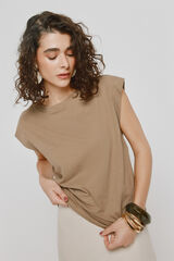 Milano T-shirt de manga curta Areia