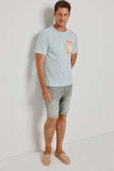 Springfield T-shirt gr&aacute;fica Springfield Estampado azul