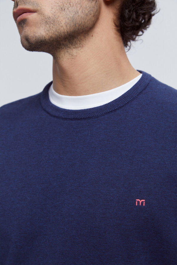 Milano Camisola Patch Gola Caixa Marinho