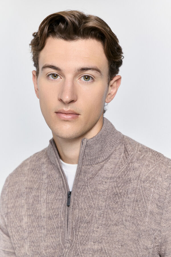 Milano Jersey semicisne Beige/Camel