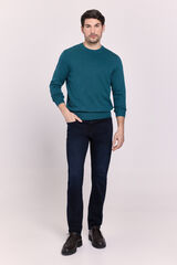 Milano Jersey cuello caja Azul