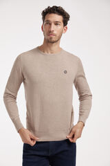 Fifty Outlet Jersey cuello caja Beige