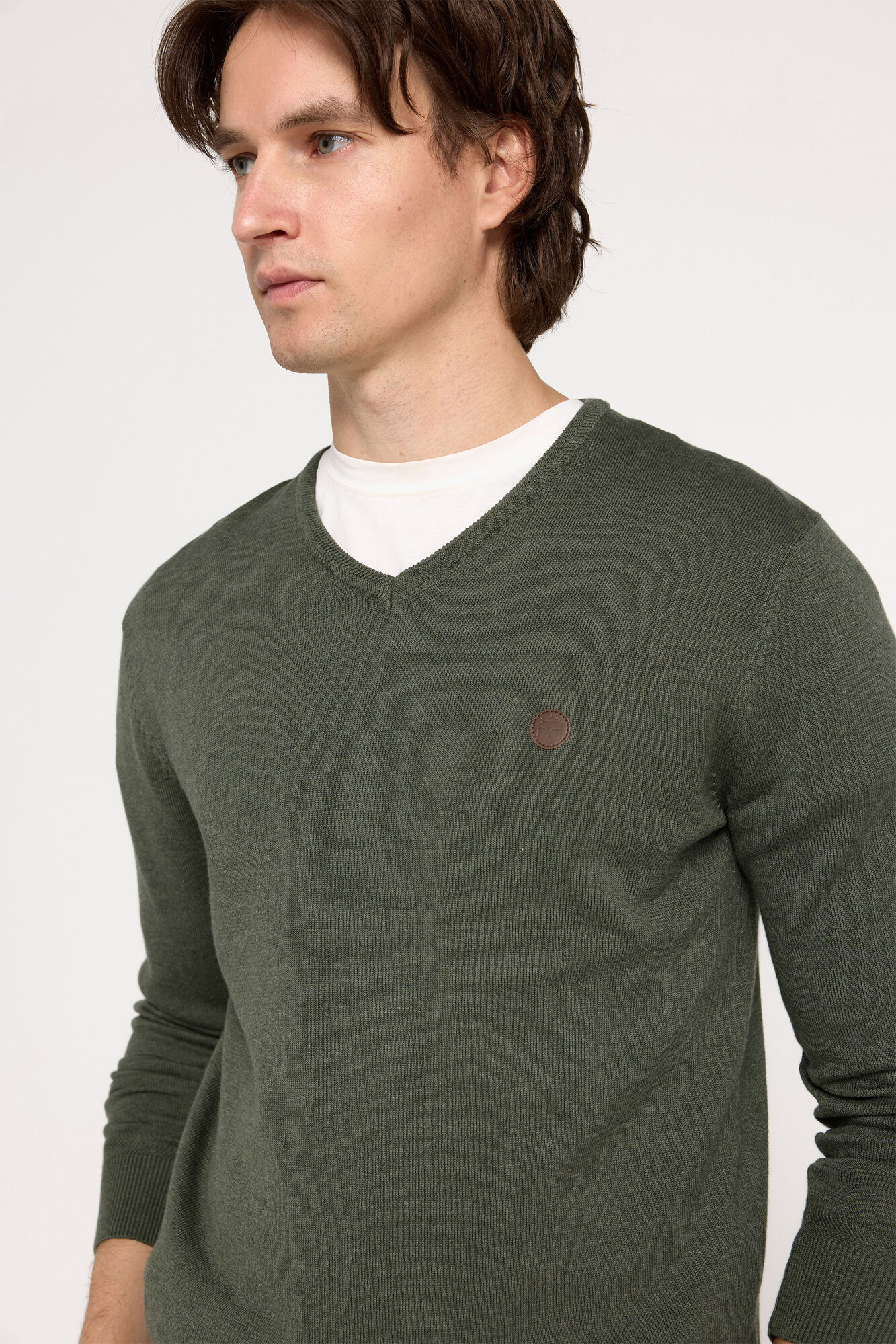 Milano Jersey cuello pico parche