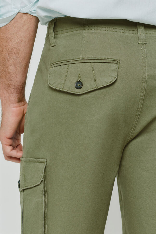 Milano Bermuda cargo Kaki Oscuro