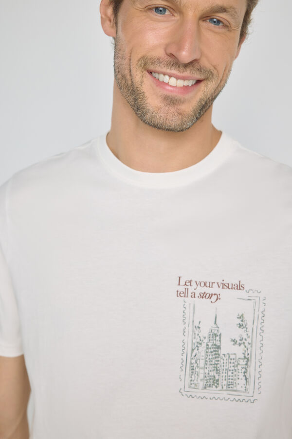 Milano T-shirt de manga curta Branco