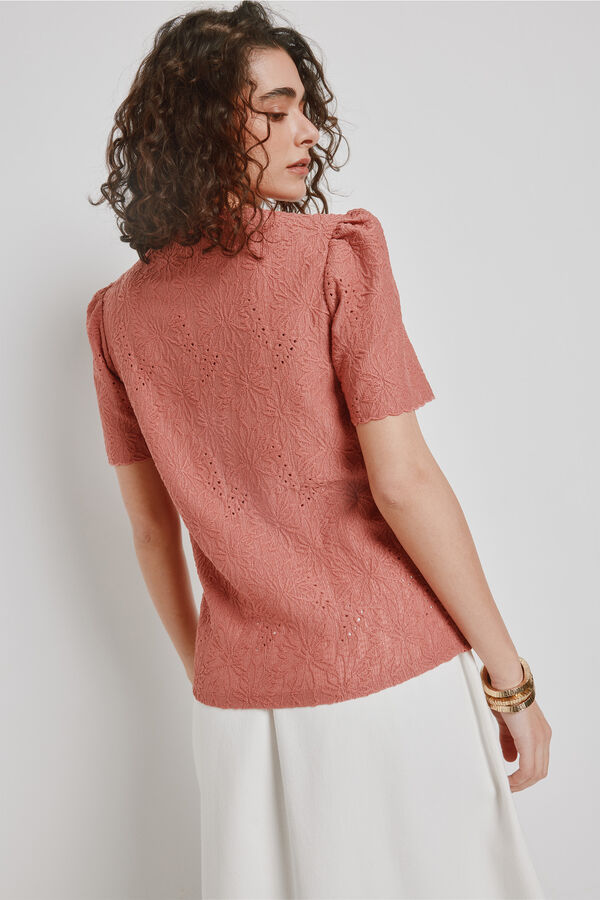 Milano T-shirt estampada de manga curta Vinho