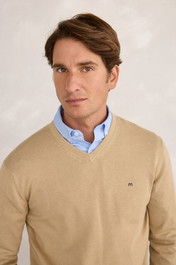 Milano Jersey Básico Pico Beige