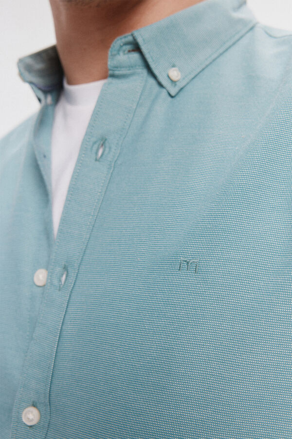 Milano Camisa Manga Curta Verde escuro