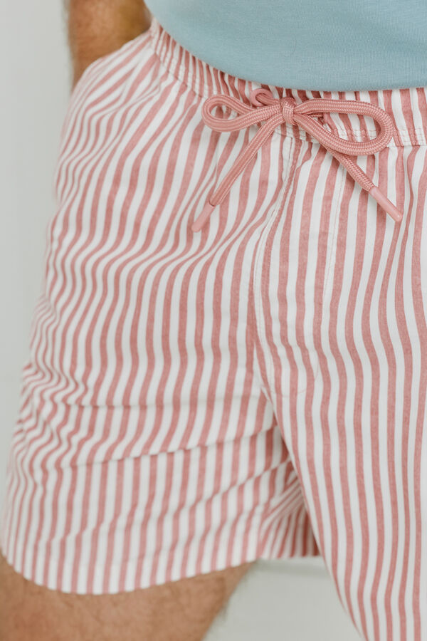 Milano Fato de banho &agrave;s riscas Rosa