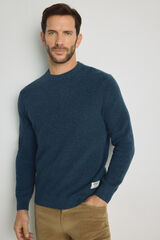 Springfield Jersey cuello caja Azul Oscuro