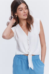 Milano Blusa fluida com n&oacute; Marfim