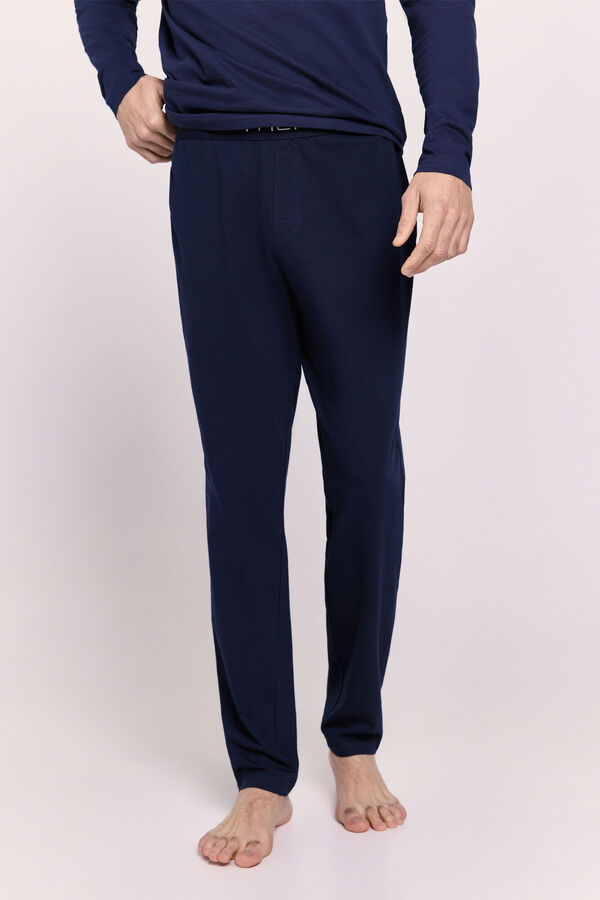 Milano Pijama Lettering Navy