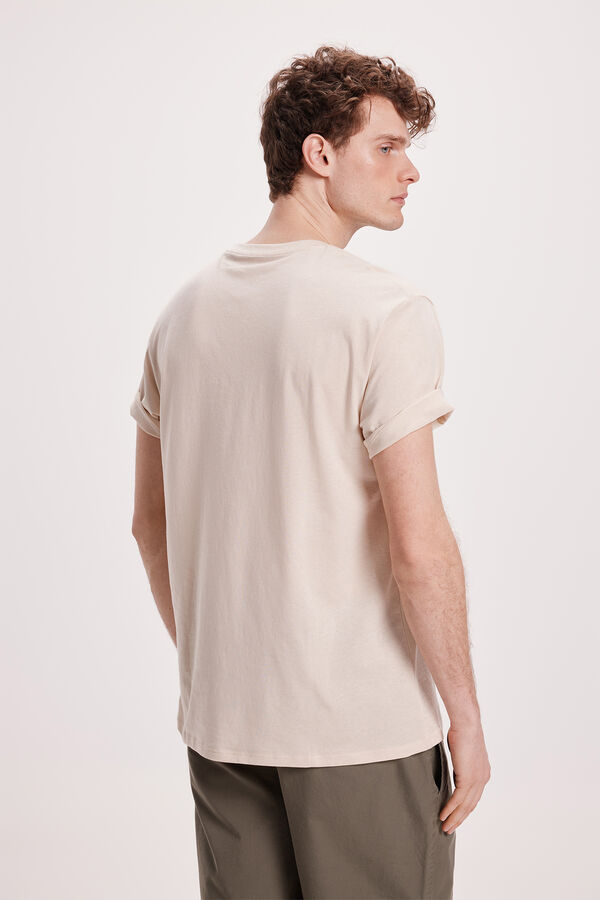 Springfield Camiseta b&aacute;sica com FPS Areia