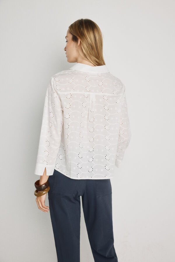 Milano Blusa de manga comprida Branco