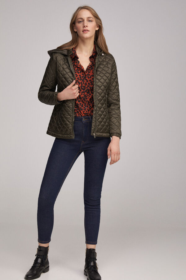 Fifty Outlet Chaqueta acolchada capucha Verde
