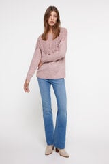 Milano Camisola franjas Rosa