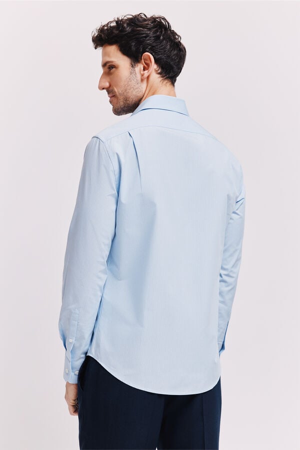 Pedro del Hierro Camisa manga larga Azul Claro
