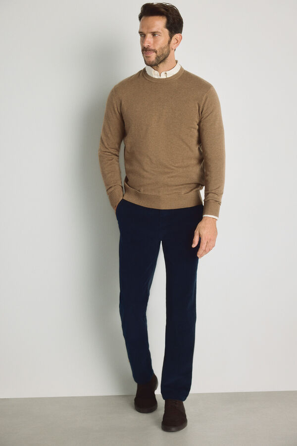 Milano Camisola gola caixa Camel