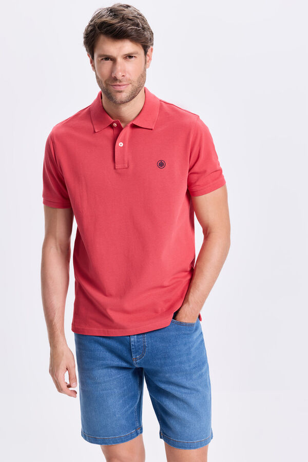Springfield Polo Básico Springfield Rojo/Coral