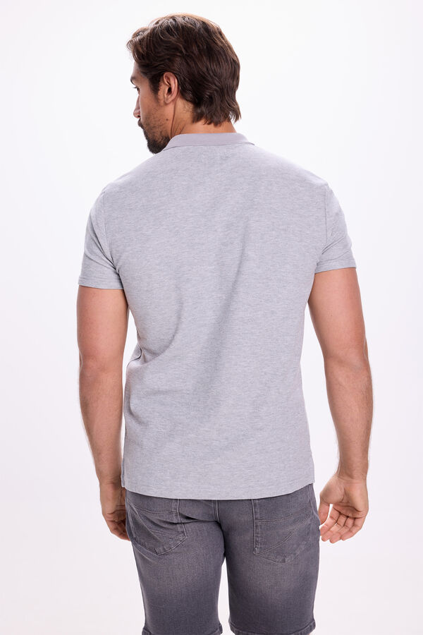 Milano Polo de bolso Cinza claro