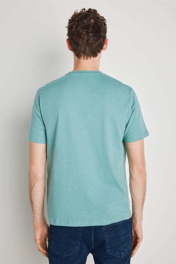 Milano T-shirt b&aacute;sica Azul