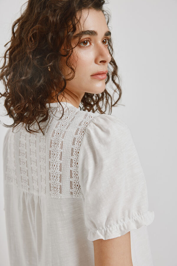 Milano T-shirt de manga curta Branco