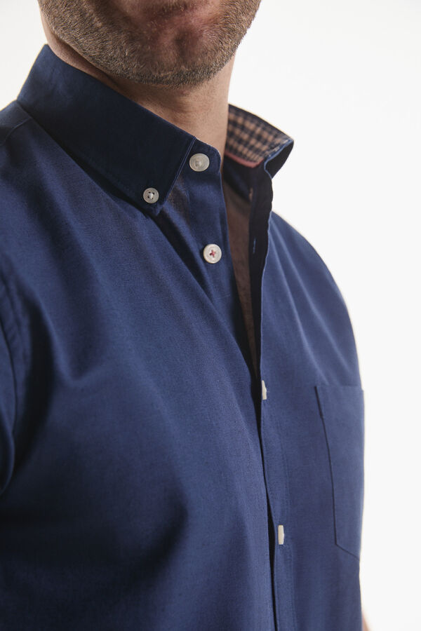 Fifty Outlet Camisa Lino Lisa Navy