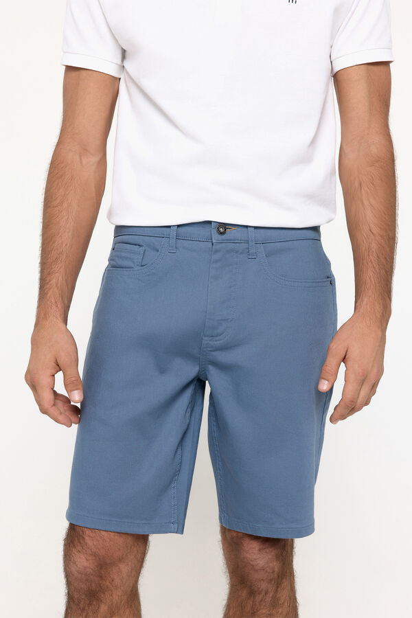 Fifty Outlet Bermuda cinco bolsillos corte slim Azul