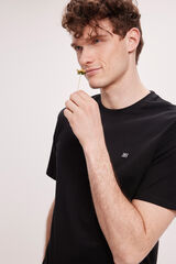 Pedro del Hierro T-shirt B&aacute;sica PDH Preto