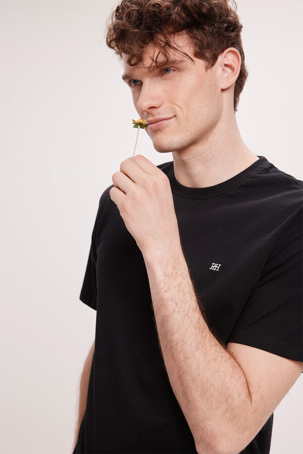 Pedro del Hierro T-shirt B&aacute;sica PDH Preto