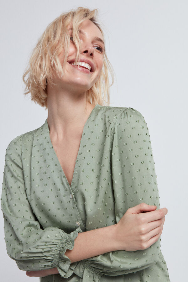 Fifty Outlet Blusa plumeti Verde