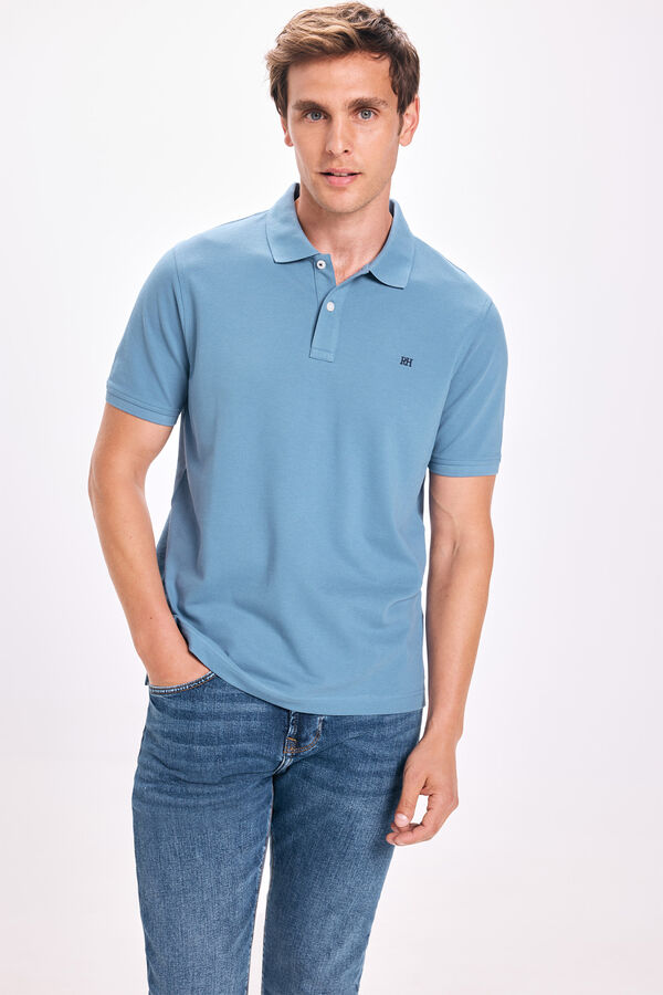 Pedro del Hierro Polo B&aacute;sico PDH Azul