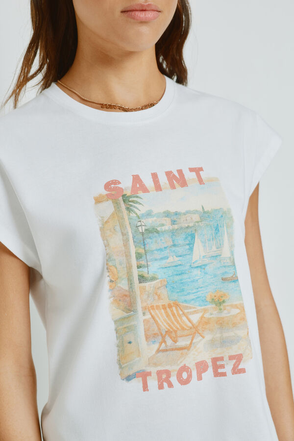 Milano Camiseta estampada manga corta Blanco