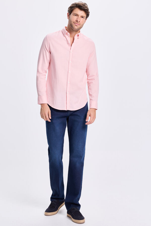 Milano Camisa Sport Estructura Rosa