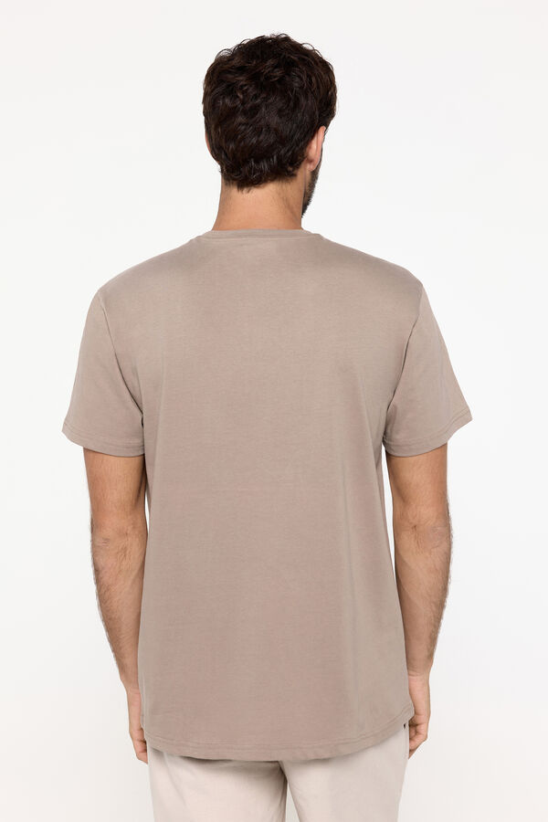 Milano Camiseta manga corta. 100% algod&oacute;n. Tostado